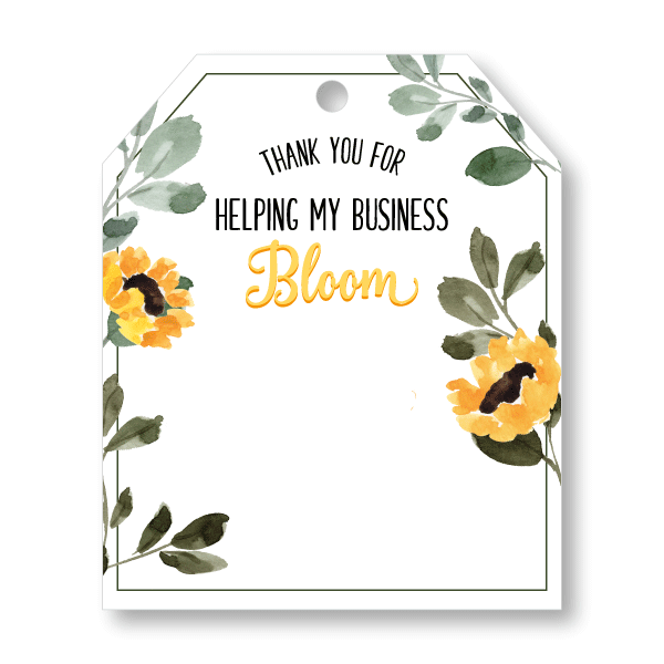 Pop-By Gift Tags - Thank you for Helping My Business Bloom