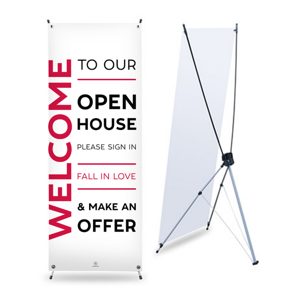 Open House Banner No. 2 - With Stand