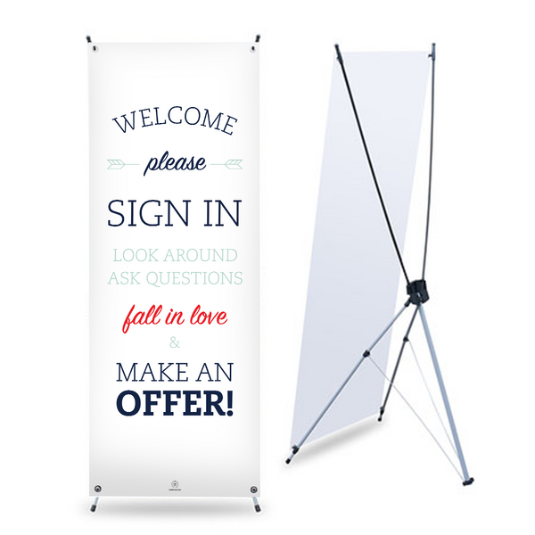 Open House Banner No. 5 - With Stand