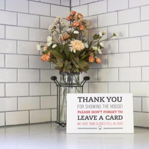 Leave a Card - White