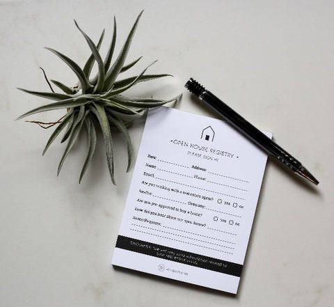 Open House Registry - Small Notepad
