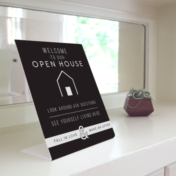 Open House Welcome Sign - No.6