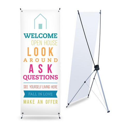Open House Banner No. 4 - With Stand