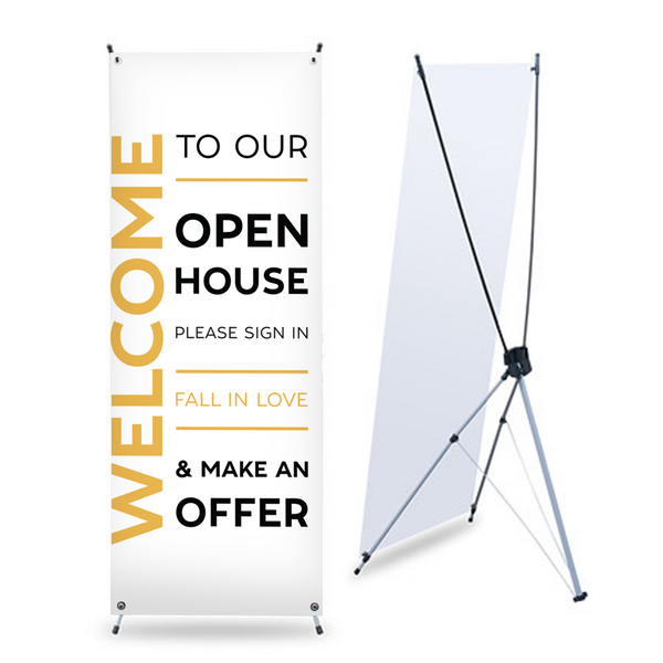 Open House Banner No. 3 - With Stand