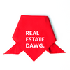 Dog Bandana - Real Estate Dawg. (Red)