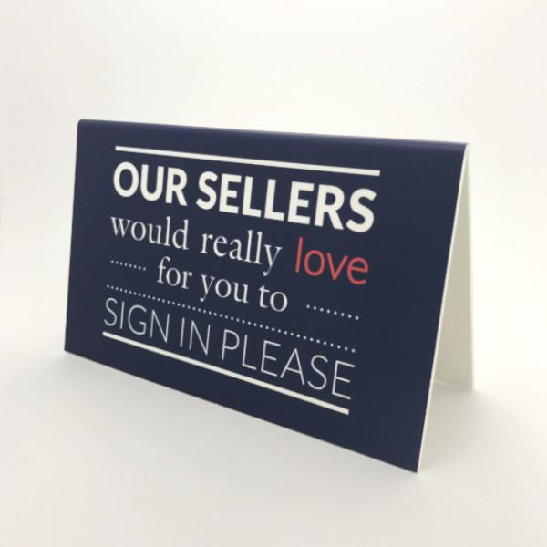 Sign in Sign - Navy