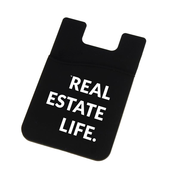 Phone Card Holder - Real Estate Life.™ (black)