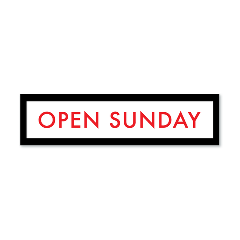 Open Sunday- Box
