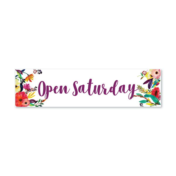 Open Saturday - Purple Flowers