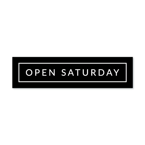 Open Saturday - Minimalist