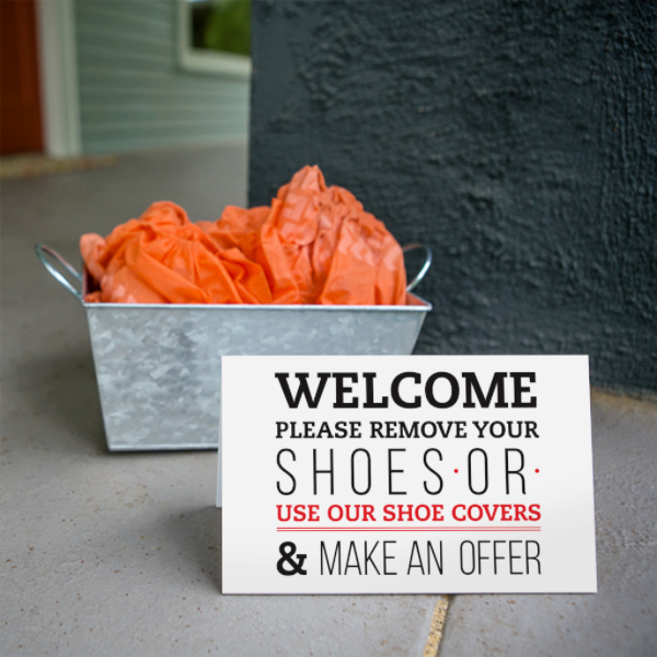 Shoe Sign - Welcome