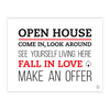 Open House Welcome Yard Sign No.1