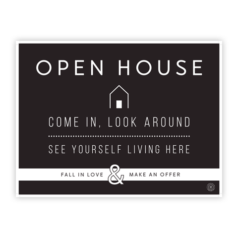 Open House Welcome Yard Sign No.6